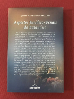 Livro- Aspectos Jurídico-Penais Da Eutanásia - Gisele Mendes - comprar online