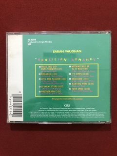 CD - Sarah Vaughan & Milton N. - Brazilian Romance - Semin. - comprar online