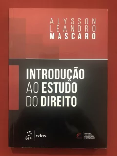 Livro - Introdução Ao Estudo Do Direito - Alysson Leandro Mascaro - Seminovo