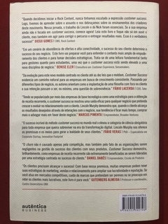 Livro - Customer Success - Dan Steinman - Editora Autêntica - Seminovo - comprar online