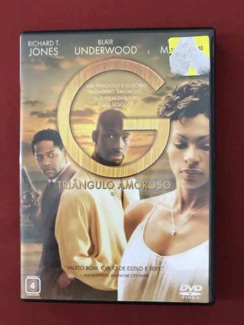 DVD - Triângulo Amoroso - Richard T. Jones - Seminovo