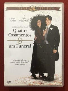 DVD - Quatro Casamentos & Um Funeral - Hugh Grant - Seminovo