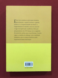 Livro - Capital Humano, Gestão Pública - Ed. Fgv - Seminovo - comprar online