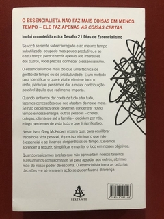 Livro - Essencialismo - Greg McKeown - Ed. Sextante - Seminovo - comprar online