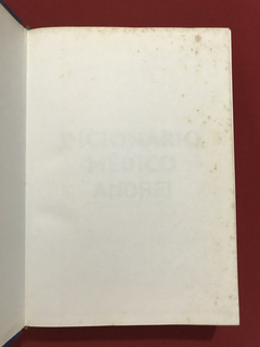 Livro - Dicionário Médico Andrei - L. Manuila/ A. Manuila - loja online
