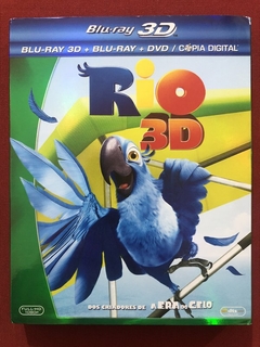 Blu-ray Triplo - Rio - 3D - Dir. Carlos Saldanha - Seminovo