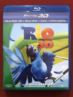 Blu-ray Triplo - Rio - 3D - Dir. Carlos Saldanha - Seminovo na internet