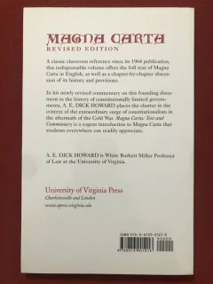 Livro - Magna Carta: Text And Commentary - A. E. Dick Howard - Seminovo - comprar online