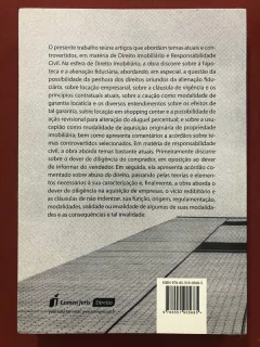 Livro - Temas De Direito Imobiliário E Responsabilidade Civil - Tatiana Bonatti - Seminovo - comprar online