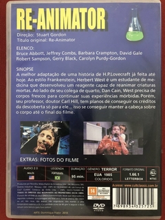 DVD - Re-Animator -1985 - Coleção Cultclassic- Stuart Gordon - comprar online