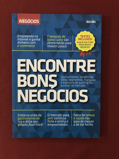 Livro - Encontre Bons Negócios - Ethel Santaella - Seminovo