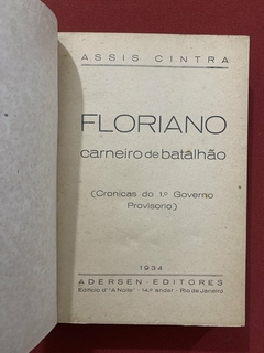 Livro - Floriano, Carneiro De Batalhão - Assis Cintra - Capa Dura - 1934 na internet