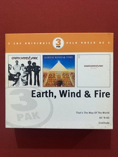 CD - Box Earth, Wind & Fire - 3 Álbuns - Nacional - Seminovo