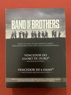 DVD - Lata Band Of Brothers - 6 Discos - Tom Hanks - Semin. - Sebo Mosaico - Livros, DVD's, CD's, LP's, Gibis e HQ's