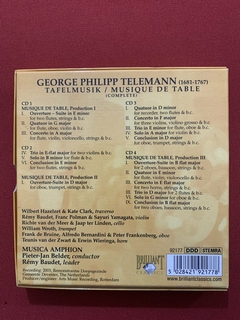 CD - Box Telemann - Tafelmusik - 4 CDs - Import - Seminovo - comprar online