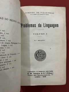 Livro - Problemas Da Linguagem - 3 Vols Em 1 - Candido De Figueiredo - 1946