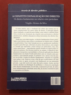 Livro - A Constitucionalização Do Direito - Virgílio Afonso Da Silva - Ed. Melhoramentos - comprar online