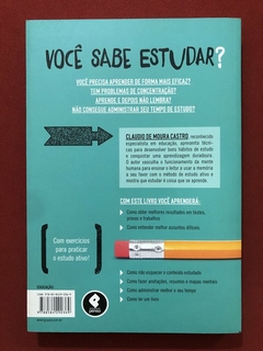 Livro - Você Sabe Estudar? - Claudio De Moura Castro - Penso - Seminovo - comprar online