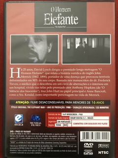 DVD - O Homem Elefante - Dir. David Lynch - Seminovo - comprar online
