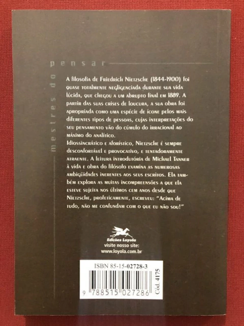 Livro - Nietzsche - Michael Tanner - Edições Loyola - Seminovo - comprar online