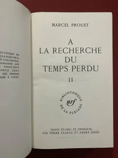 Livro - A La Recherche Du Temps Perdu - Tome II - Marcel Proust - Gallimard na internet
