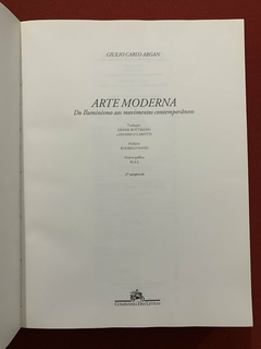 Livro - Arte Moderna - Giulio Carlo Argan - Ed. Companhia das Letras na internet