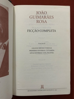 Livro - Ficção Completa - 2 Volumes - Guimarães Rosa - Capa Dura - Nova Aguilar na internet