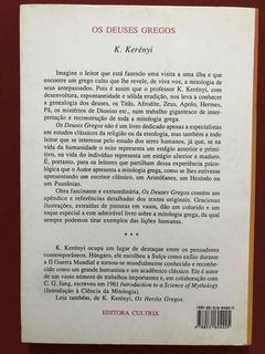 Livro - Os Deuses Gregos - Karl Kerenyi - Mitologia Grega - Editora Cultrix - comprar online
