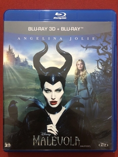 Blu-ray Duplo - Malévola - 3D - Angelina Jolie - Seminovo