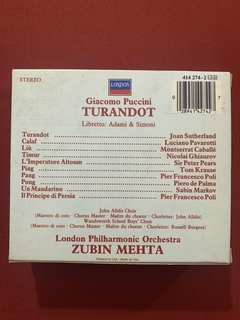 CD Duplo - Turandot - Giacomo Puccini - Zubin Mehta - Import - comprar online