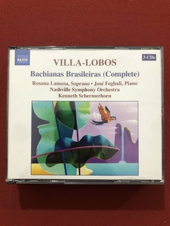 CD Triplo - Villa-Lobos - Bachianas Brasileiras - Seminovo