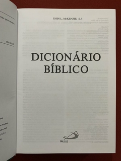 Livro - Dicionário Bíblico - John L. McKenzie - Ed. Paulus - Capa Dura na internet