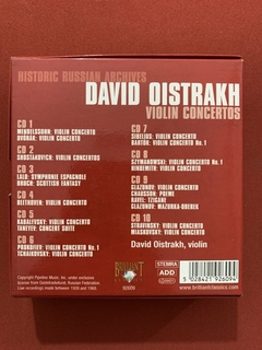 CD - Box David Oistrakh - Violin Concertos - 10 CDs - Import - comprar online