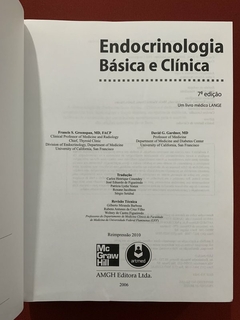 Livro - Endocrinologia Básica E Clínica - Francis S. Greenspan - Artmed - Seminovo na internet