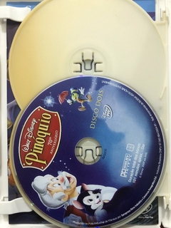 DVD Duplo + CD - Pinóquio - Walt Disney - Seminovo - Sebo Mosaico - Livros, DVD's, CD's, LP's, Gibis e HQ's