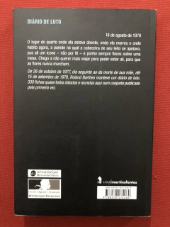 Livro - Diário De Luto - Roland Barthes - Editora Martins Fontes - comprar online