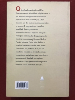 Livro - Escritos Da Maturidade - Albert Enstein - Editora Nova Fronteira - comprar online