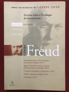 Livro - Escritos Sobre A Psicologia Do Inconsciente - Sigmund Freud - Ed. Imago