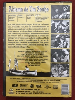 DVD - Abismo De Um Sonho - Direção: Federico Fellini - Novo - comprar online