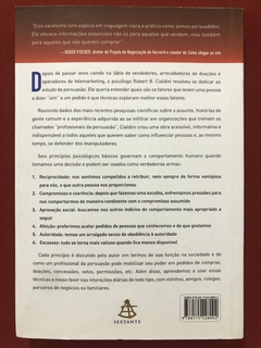 Livro - As Armas Da Persuasão - Robert B. Cialdini - Ed. Sextante - Seminovo - comprar online