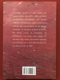 Livro - A Produção Capitalista Do Espaço - David Harvey - Ed. Annablume - Seminovo - comprar online