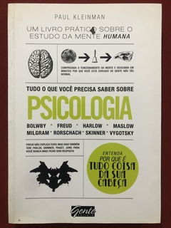 Livro - Tudo O Que Você Precisa Saber Sobre Psicologia - Paul Kleinman - Seminovo