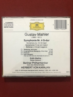 CD - Gustav Mahler & Herbert Von Karajan - 4. Symphonie - comprar online