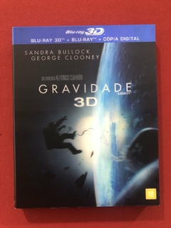 Blu-ray Duplo - Gravidade - Sandra Bullock - 3D - Seminovo