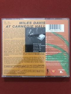 CD Duplo - Miles Davis - Miles Davis At Carnegie Hall - 1998 - comprar online