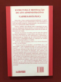 Livro - Estrutura E Motivação Do Ato Administrativo - comprar online