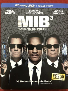 Blu-ray Duplo - Homens De Preto 3 - 3D - Will Smith - Semin.