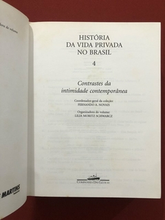 Livro - História Da Vida Privada No Brasil - 4 Volumes - Capa Dura - Companhia Das Letras