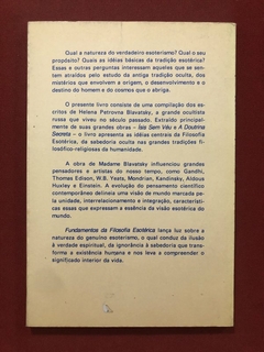 Livro - Fundamentos Da Filosofia Esotérica - H. P. Blavatsky - Editora Teosófica - comprar online