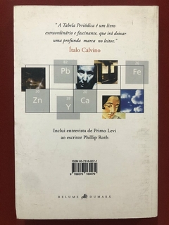 Livro - A Tabela Periódica - Primo Levi - Editora Relume-Dumará - comprar online